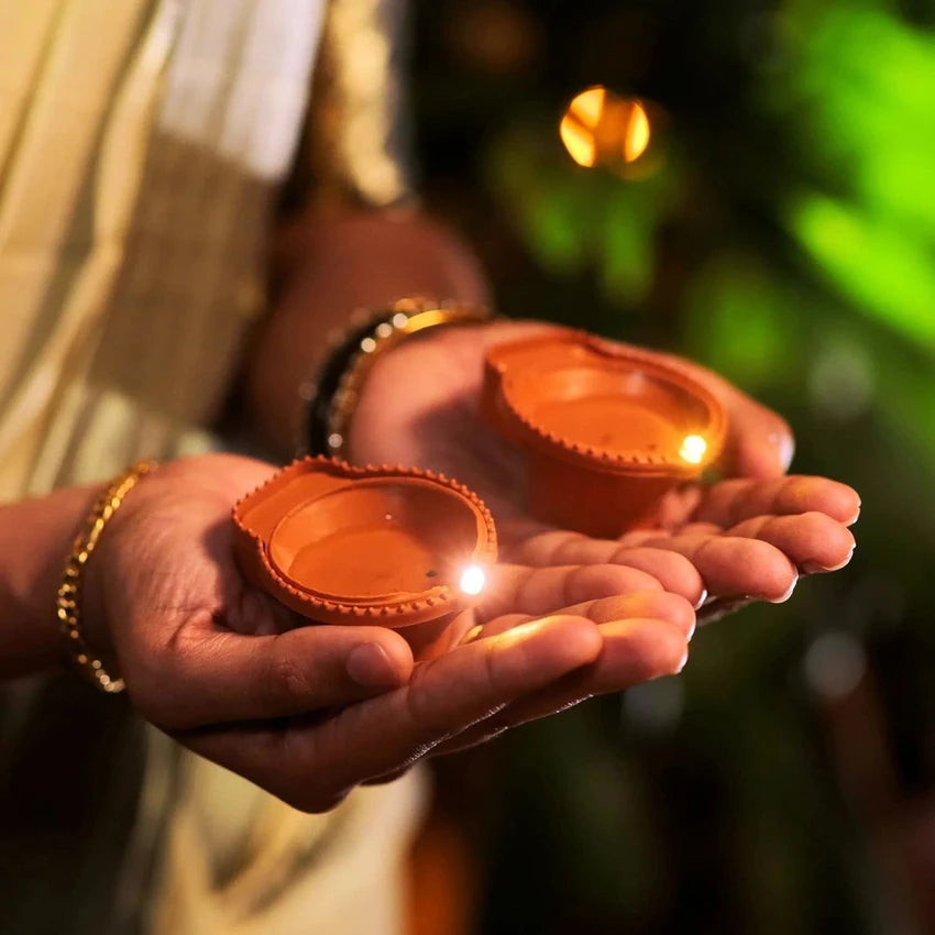 LED Water Sensor Diyas – Ambient Festive Lights (Pack of 6/12/18/24)