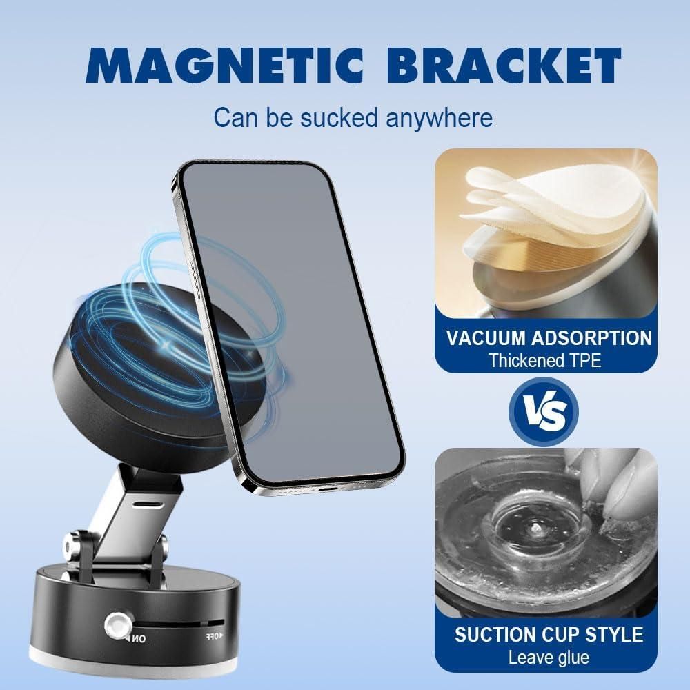 Vacuum Suction Magnetic Phone Holder