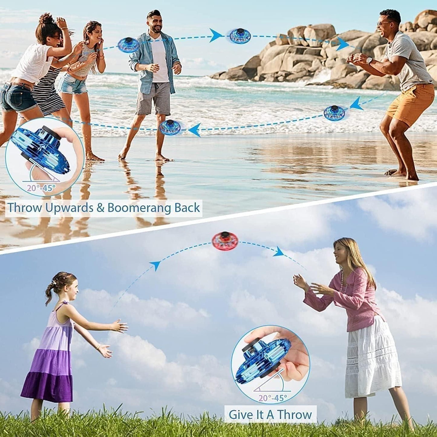 Magic Flying Orb Spinner Ball – Hover & Glow Outdoor Toy for Kids
